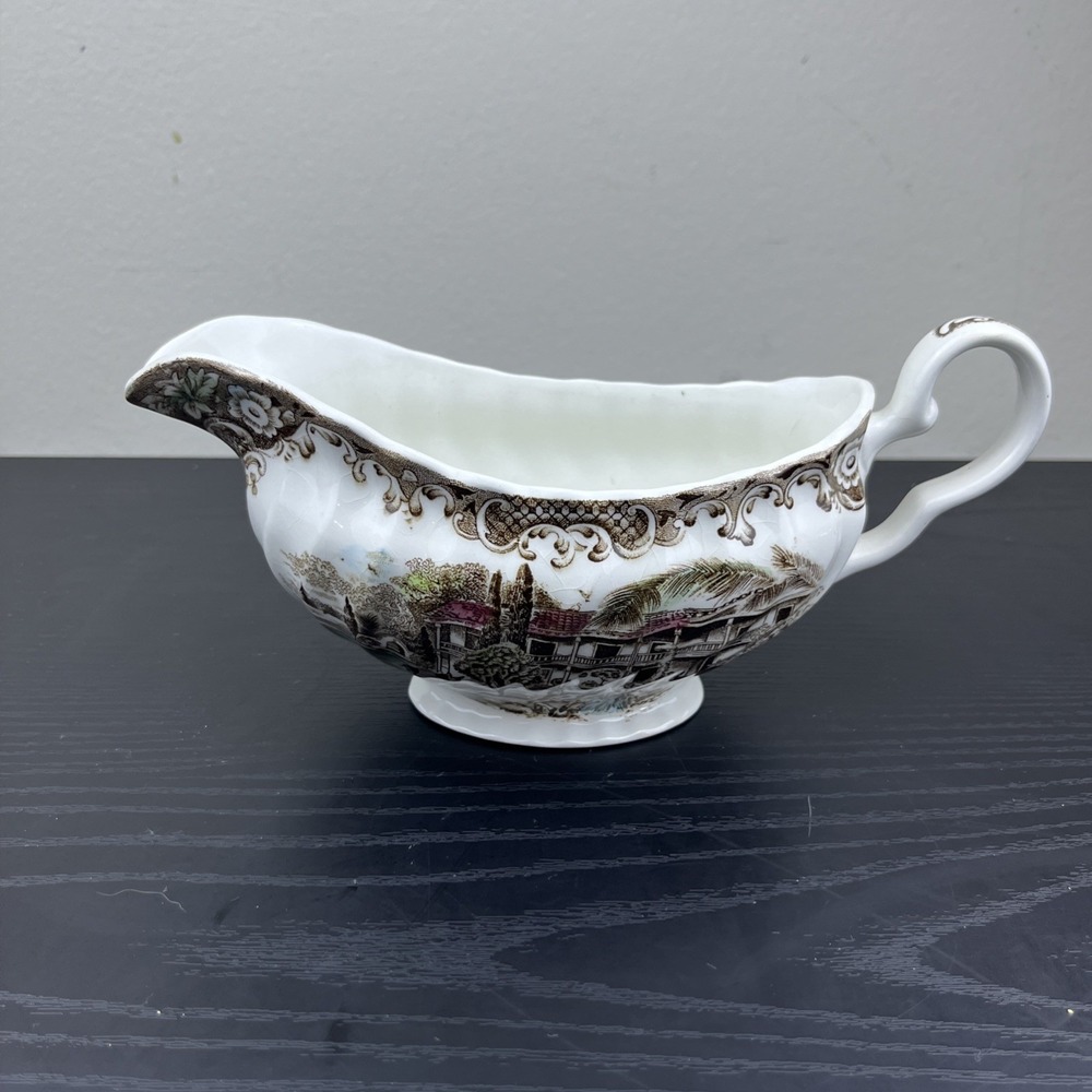 1970s Johnson Brothers Heritage Hall Southern Plantation Gravy Boat